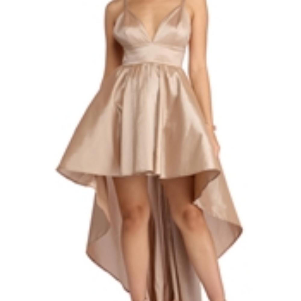 Champagne High low dress